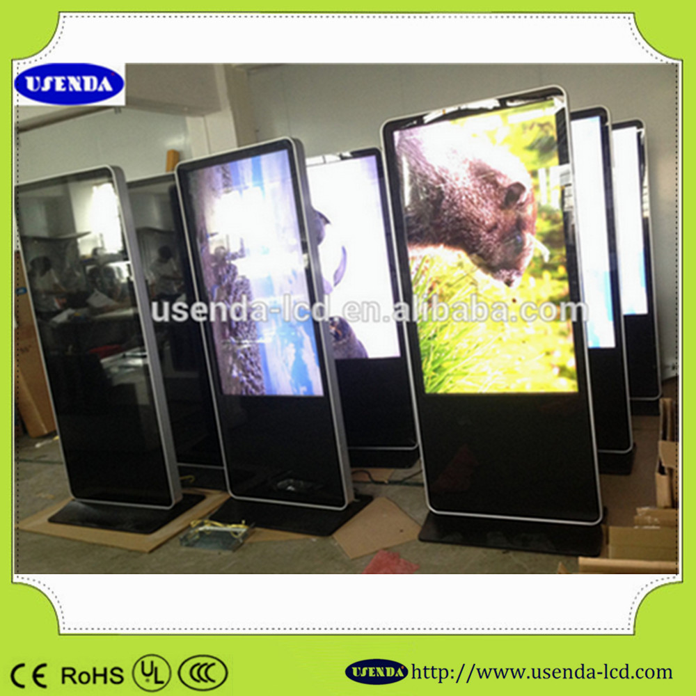 Floor Standing Lcd Advertising Display 46inch Touch Screen All In