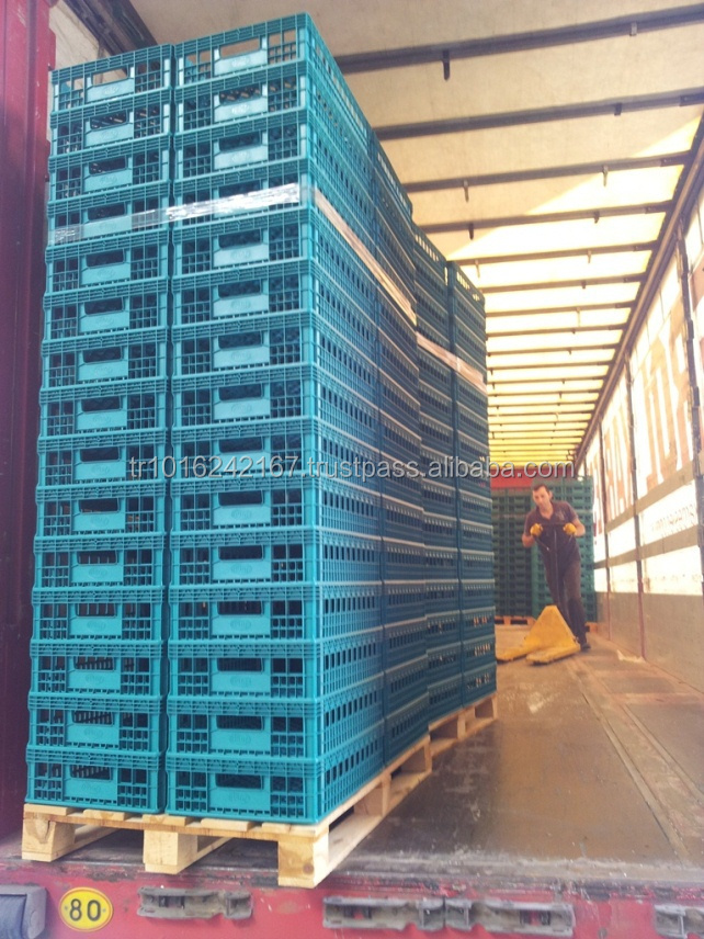 Plastic crates for dairy Products - Yogurt - Cheese- Butter - Milk