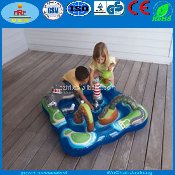 inflatable water play center