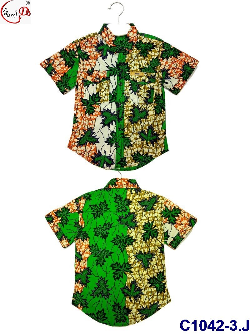 C1042月ベストセラー高品質カスタムプリントdashikiシャツ簡単洗浄緩い柔らかい快適なワックス布用子供仕入れ・メーカー・工場
