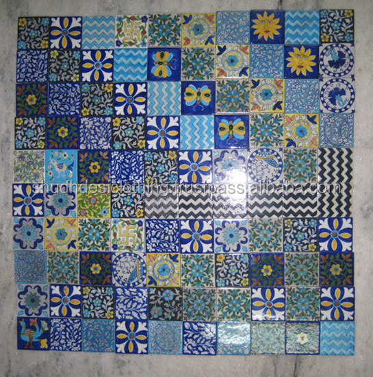 Wholesale Lot Of Assorted Blue Pottery Tiles Jaipuri Handmade Tiles ... Wholesale Lot Of Assorted Blue Pottery Tiles Jaipuri Handmade Tiles ...