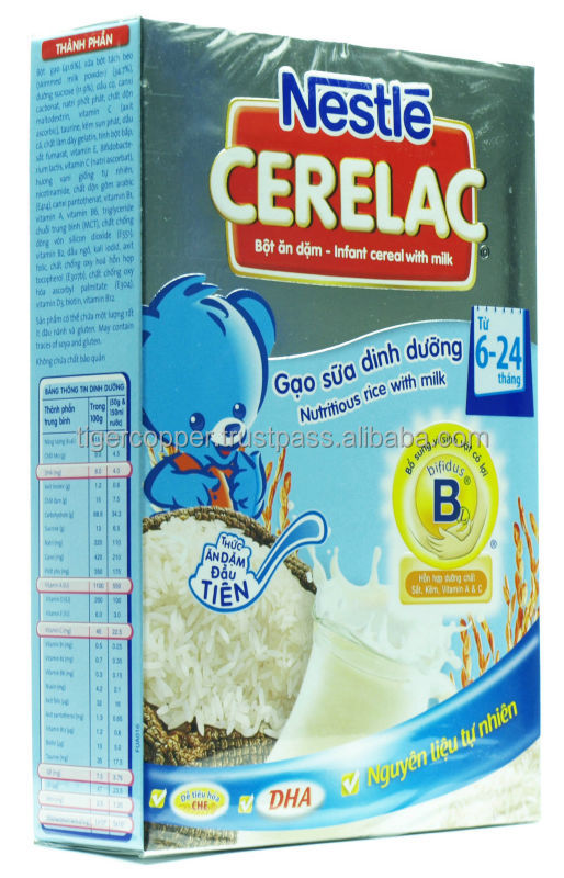 NESTLE CERELAC VEGETABLE AND PUMPKIN INFANT CEREAL WITH MILK BOX 200G Packing: 24 boxes * carton