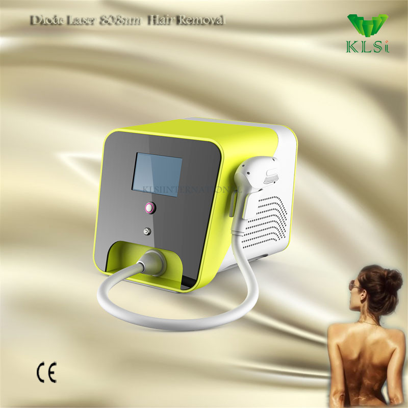 Portable mini Strong Power!!! 808nm Diode Laser Hair Removal Machine With CE Approved / Real Advanced Laser Home Hair Removal