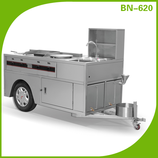 Newly Commercial Stainless Steel Food Kiosk/ Mobile Food Cart (bn620