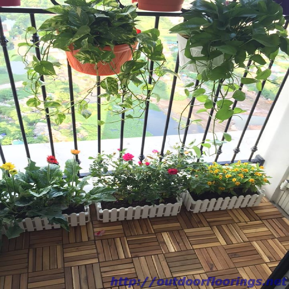 Tuinmeubilair, diy interlock houten vloer tegel voor tuin, balkon ...