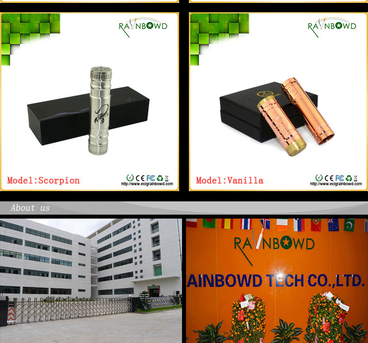 2014 newest mechanical mod stingray X mod clone