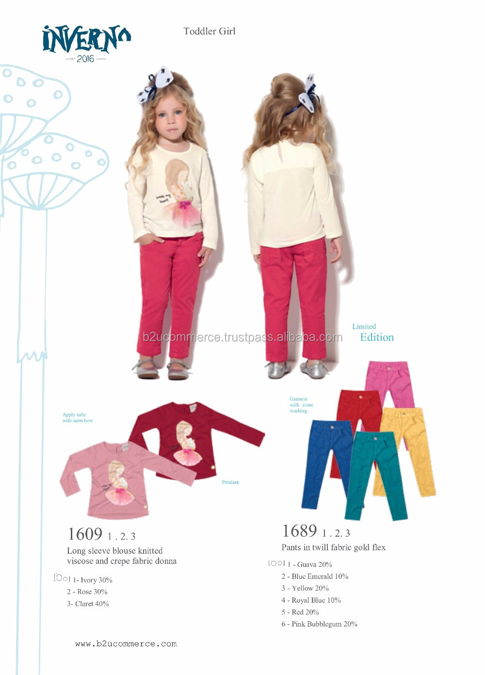 新しい幼児の女の子の子供の衣類のコレクションfakini2016日常ファッション冬のホット仕入れ・メーカー・工場