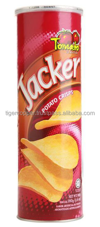JACKER CRISPS ORIGINAL CANISTER 160G/JACKER POTATO CHIPS/JACKER POTATO SNACK