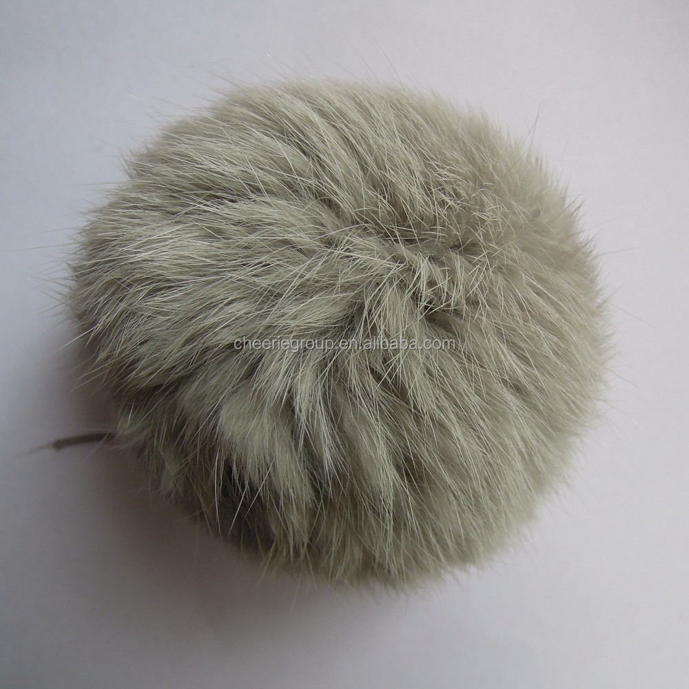 8センチウサギの毛皮のポンポンポンポンボールで異なるサイズと色仕入れ・メーカー・工場