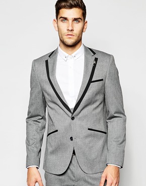 T_skinnyフィットタキシードジャケットショール付き100％ウール生地の男性のスーツ仕入れ・メーカー・工場