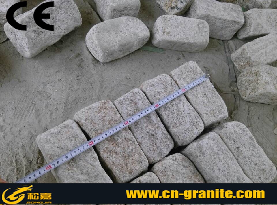 G682 Granite Tumble Stone,Natural Yellow Granite Cube Stone&Pavers,G682 Cube Stone