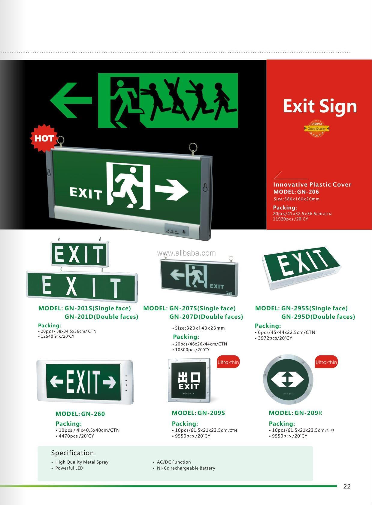 exit sign light