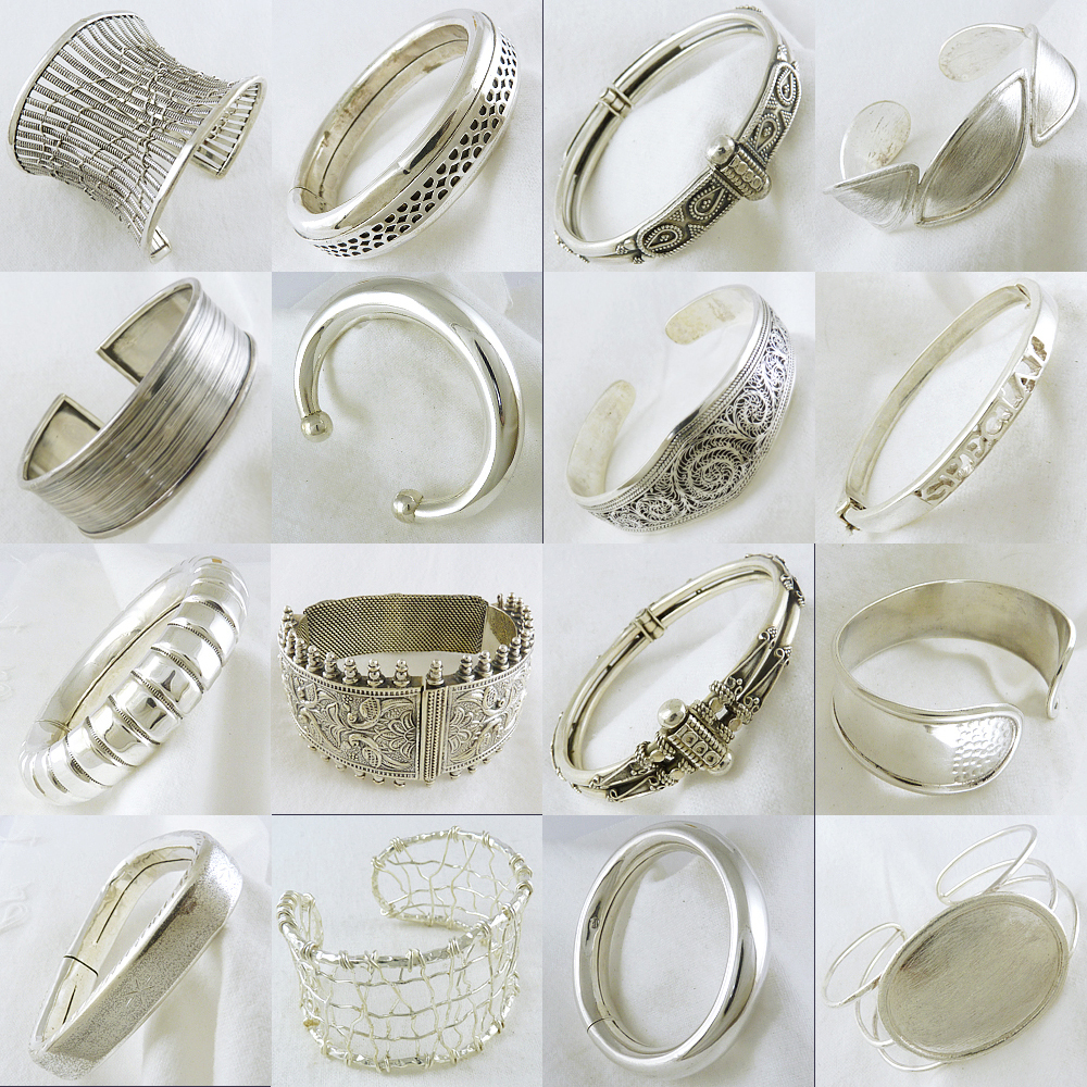 ユニークなシルバージュエリー/インドのシルバージュエリー/マルチ宝石銀のイヤリング問屋・仕入れ・卸・卸売り
