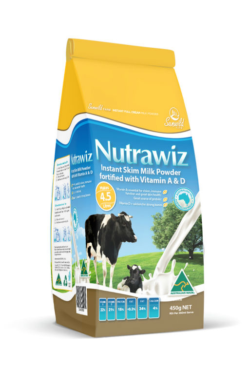 nutrawiz instant skim milk powder fortified with