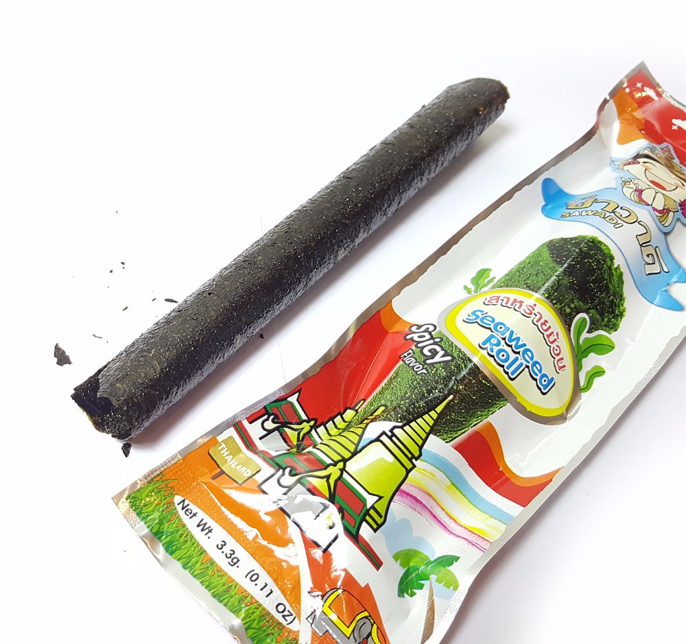 Yummy Thai Crispy Seaweed Snack,Spicy Flavour Algae Rolled Sheet