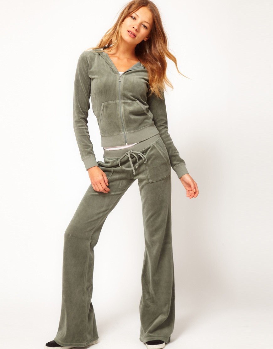 ソフト タッチ ソリッドグレー女性スリム フィット卸売ベロア パーカー と パンツ セット仕入れ・メーカー・工場