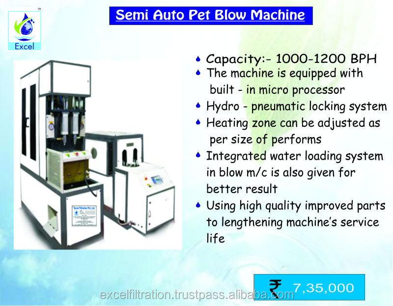 semi auto pet blow machine