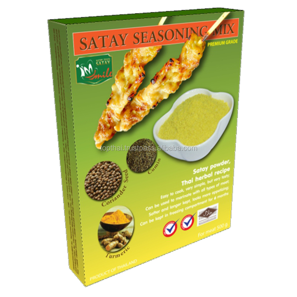 Satay Seasoning Powder Halal Satay Mixed Spices Seasoning 500gram Premium Grade Thai Herbal