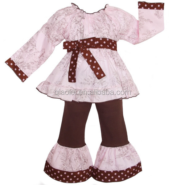 女の赤ちゃんのブティックファッション秋2個セット子供服のセット仕入れ・メーカー・工場