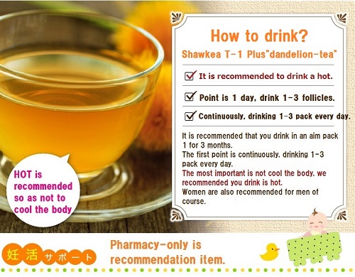 dandelion tea has really robust support for your fertility treatment