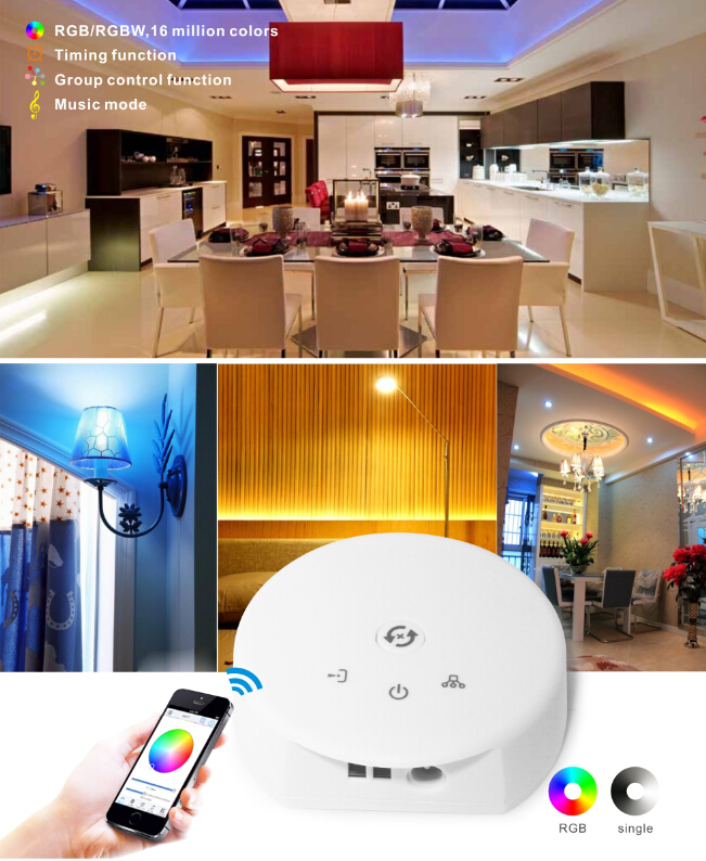 12 ボルト led ライト コントローラ単色ディマー cct rgb rgbw +暖かい白+ クールホワイト bluetooth wifi led ライト ストロボ コントローラ 12 ボルト仕入れ・メーカー・工場