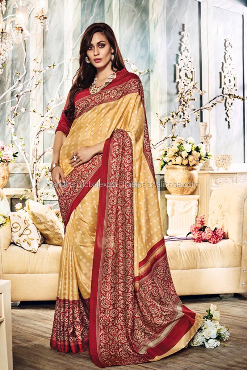 Silk Fabric Saris Ethnic Indian Wear Saree Traditional,Festive Wear