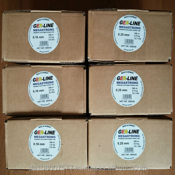 スポーツフィッシングライン、 ナイロン釣り糸megastrong300m0.08-0.60mmドイツで作られた問屋・仕入れ・卸・卸売り