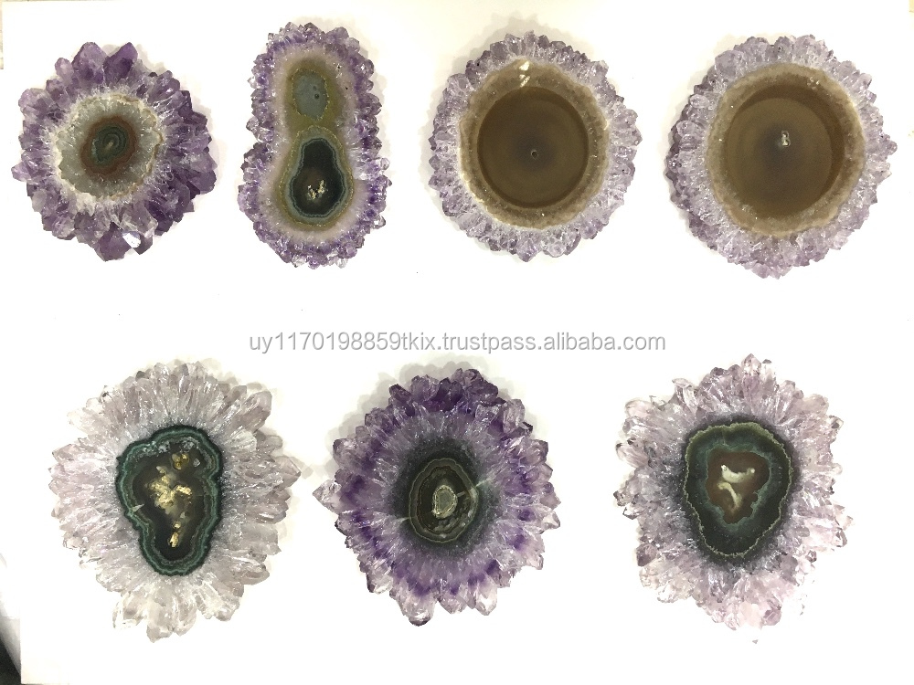 amethyst stalactites slices for jewelry wholesale