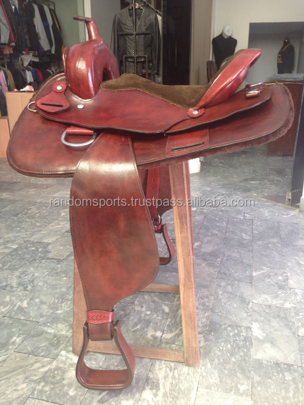 本物の革で作られた馬の鞍2014-15牛革ウェストンは馬を作ったカスタムサドルの馬の鞍問屋・仕入れ・卸・卸売り