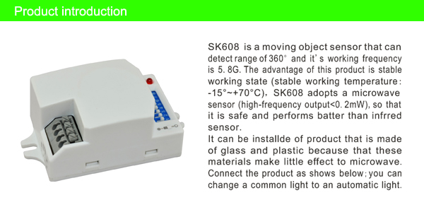 Microwave Motion Sensor For Lighting Ceiling Mounted Seat Occupancy Microwave Motion Sensor For Lighting Ceiling Mounted Seat Occupancy Long Distance