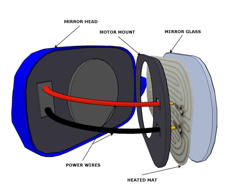 Universal Car Mirror Defogger Heated Mat Heat Element 12v Buy 12v