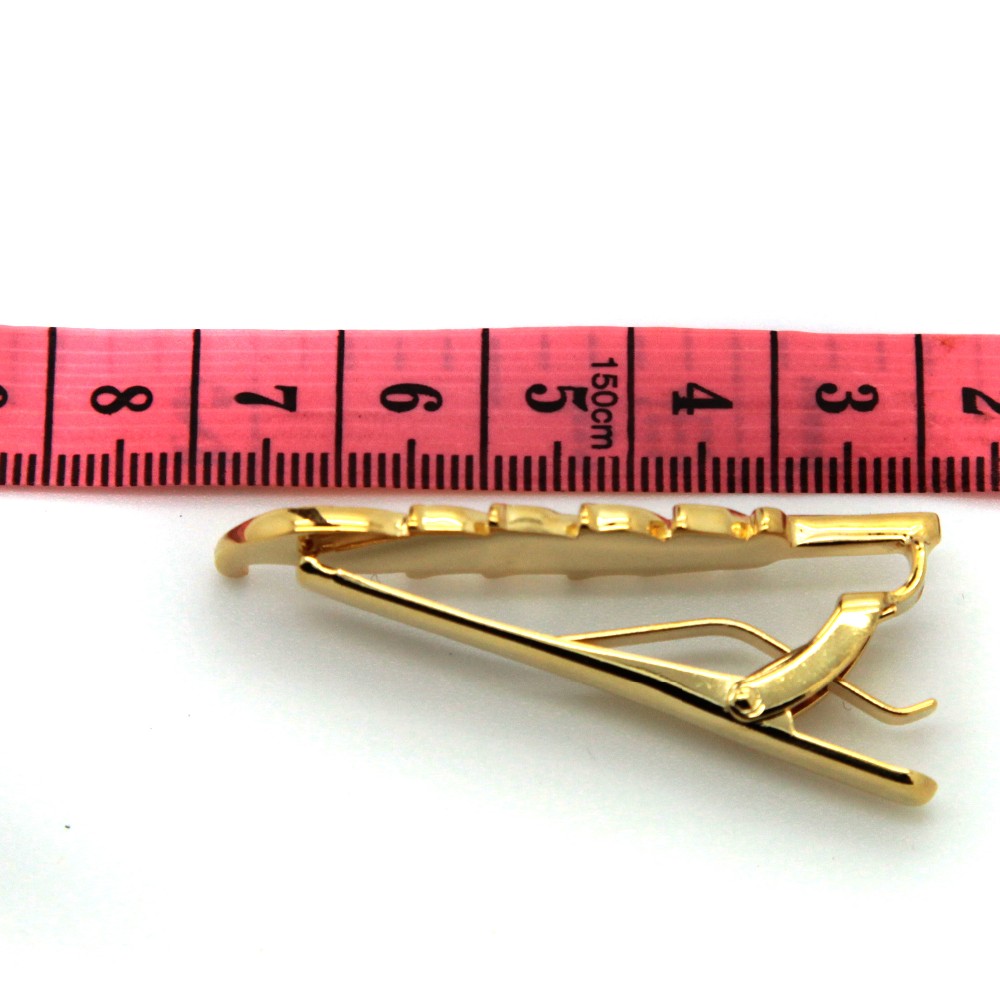 金箔金属ネクタイクリップ2.5ミリメートルthichness良い品質ネクタイクリップ仕入れ・メーカー・工場