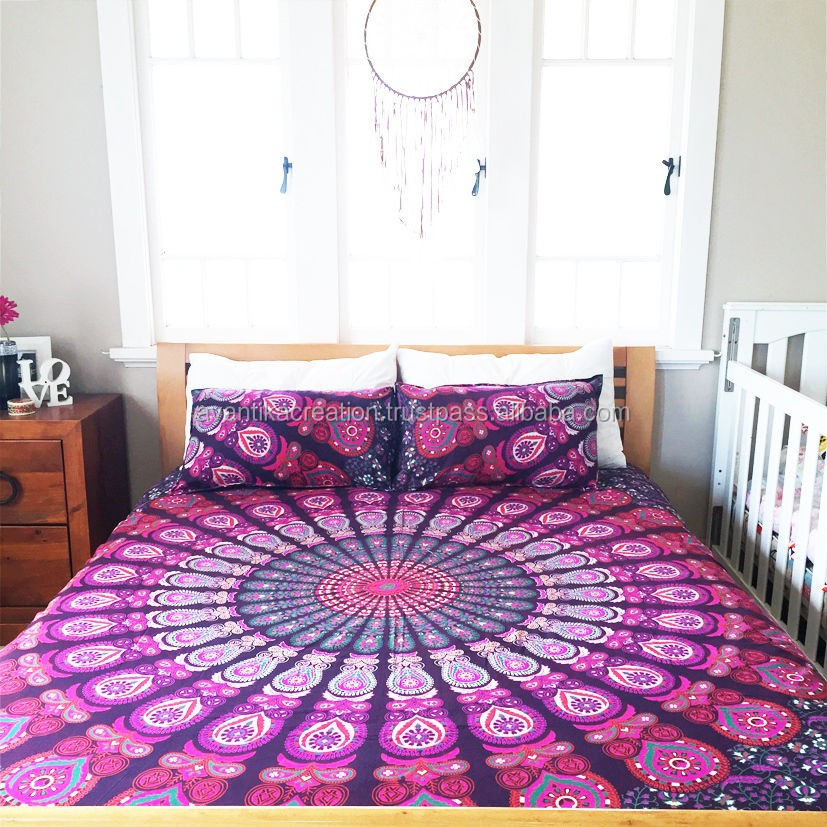 Indian Hippie Duvet Covers Quilt Covers With Matching Pillows