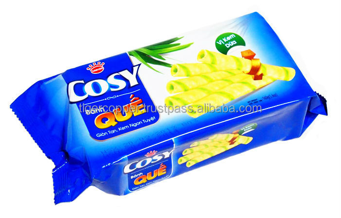 COSY WAFER ROLL WITH PANDAN CREAM FILLING BAG 160G