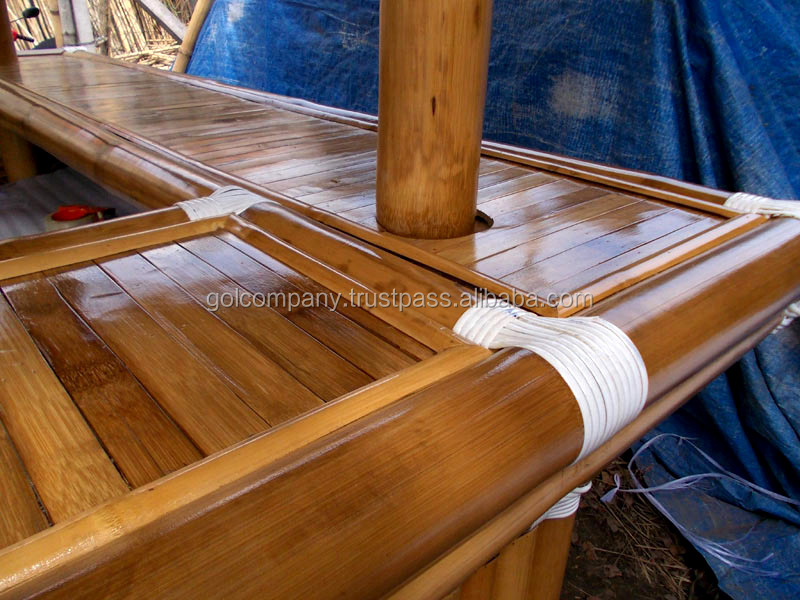 大きな竹ハウスバー- 竹ティキバー小屋bambusバー-- 天然竹のスツール/ガゼボの椅子-/バンガロー- ガーデン家具仕入れ・メーカー・工場