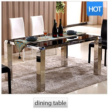 stainless steel coffee table with glass top