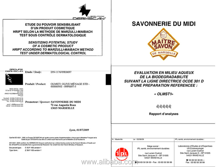 100％自然なフランスのマルセイユ石鹸オリーブオイルスキンケアのための 問屋・仕入れ・卸・卸売り