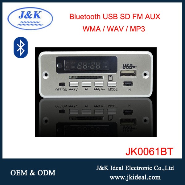 usb audio aux mp3 fm player bluetooth modulator