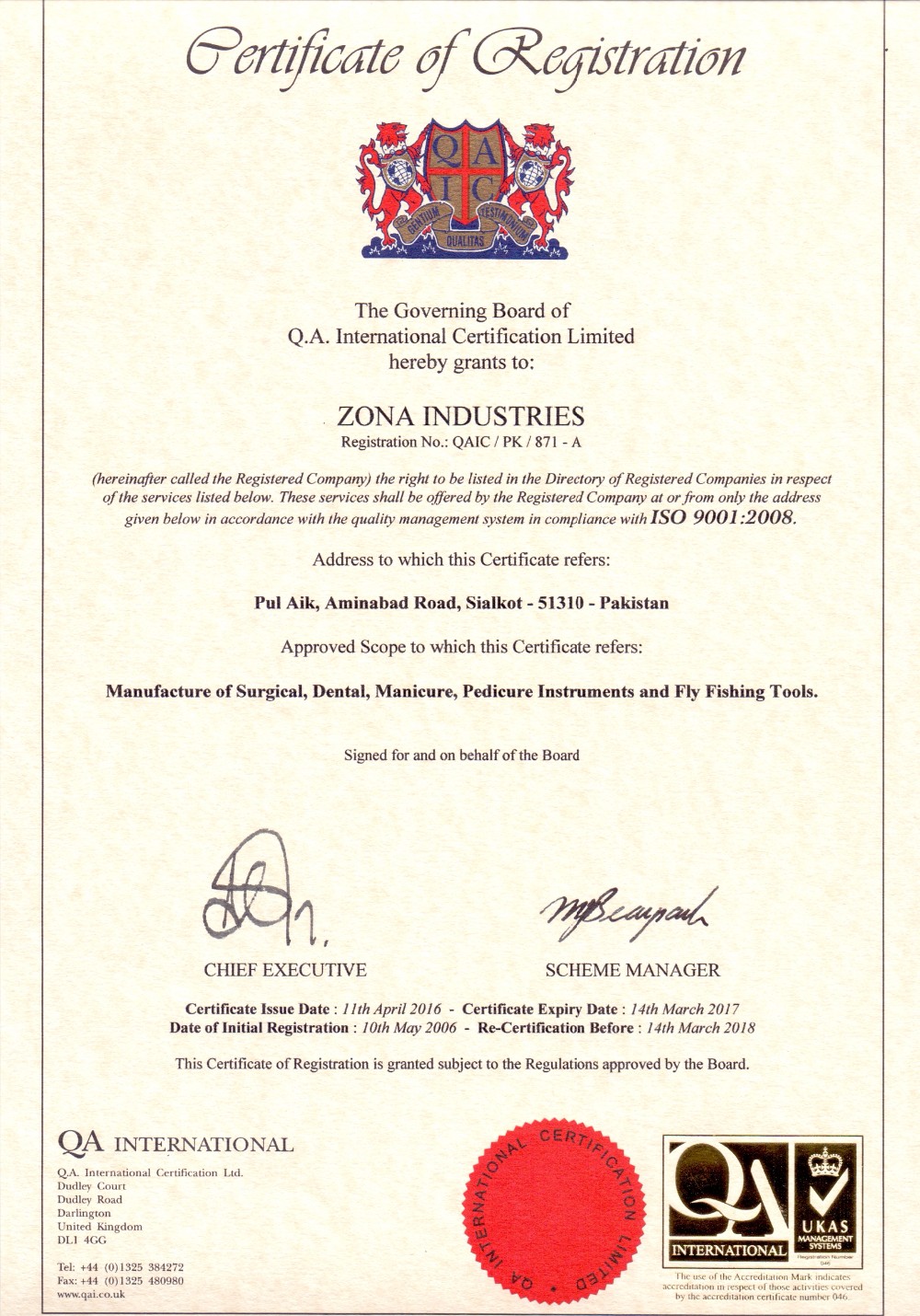 ISO 9001 -2008