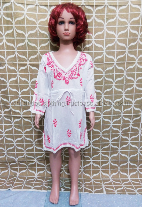 新しい到着の子供のファッションチュニック/ビーチドレス/子供のためのビーチカフタン仕入れ・メーカー・工場