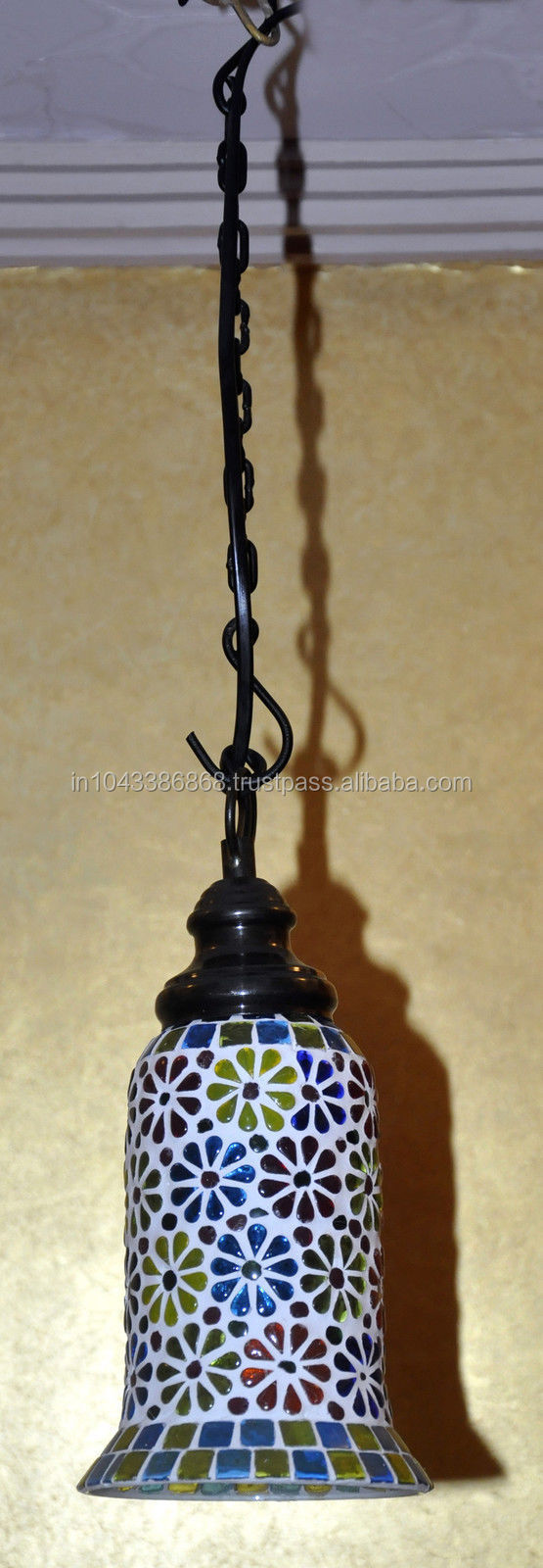 インドのガラスビンテージデザイナー美しい天井のランプ、 卸売業者の装飾的なガラスのペンダントランプ問屋・仕入れ・卸・卸売り
