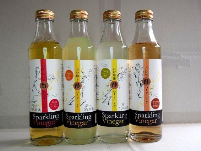 Various taste of carbonated soft drinks vinegar cider