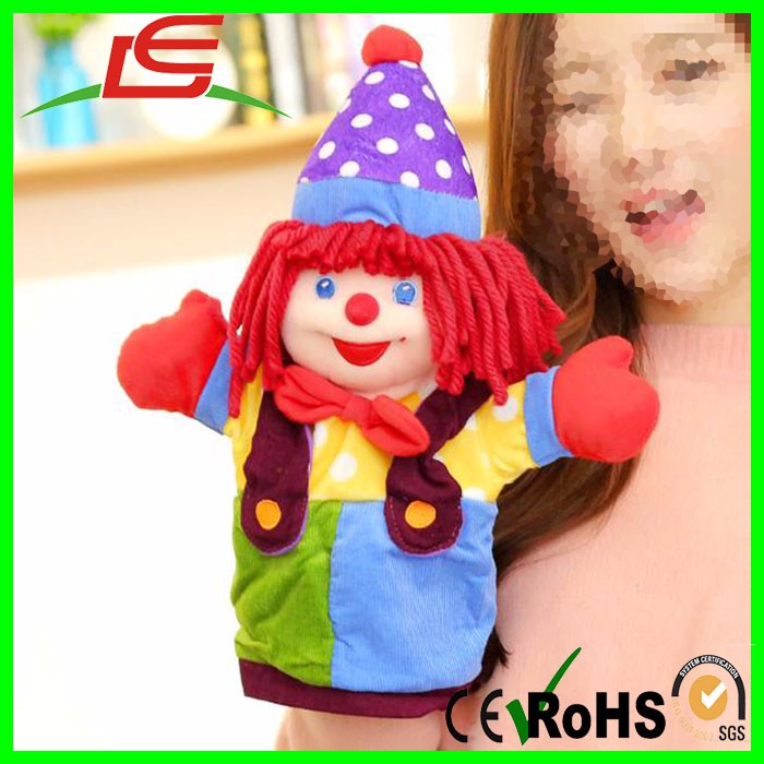 Source Großhandel niedlichen weichen handgemachten Plüsch Handpuppe  Spielzeug Zirkus Clown Puppen on m.alibaba.com