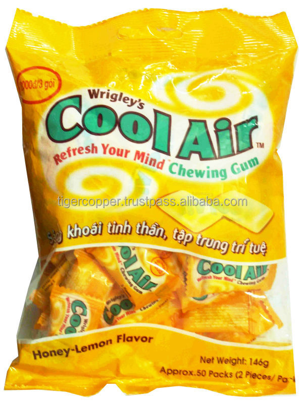 COOL AIR HONEY-LEMON CHEWING BAG 131.4G/WRIGLEYS CHEWING GUM