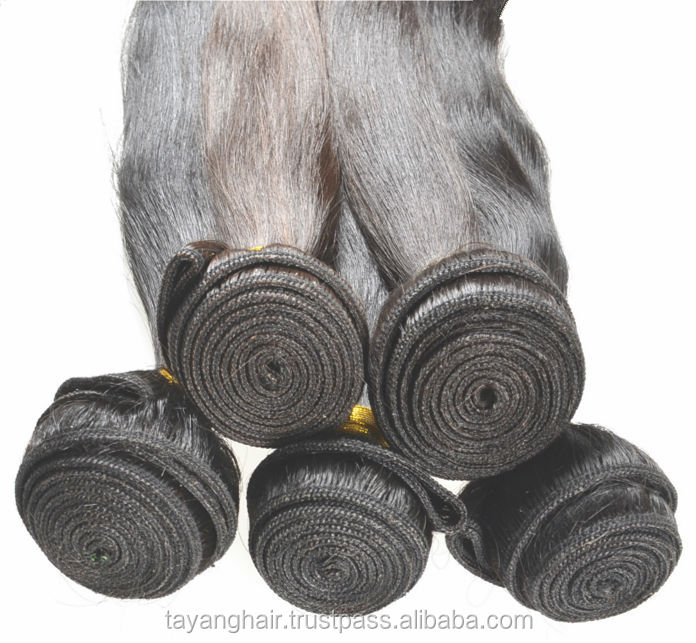 黒ストレート2014年未処理のブラジルの毛横糸バージン天然の人間の髪の毛卸売 問屋・仕入れ・卸・卸売り