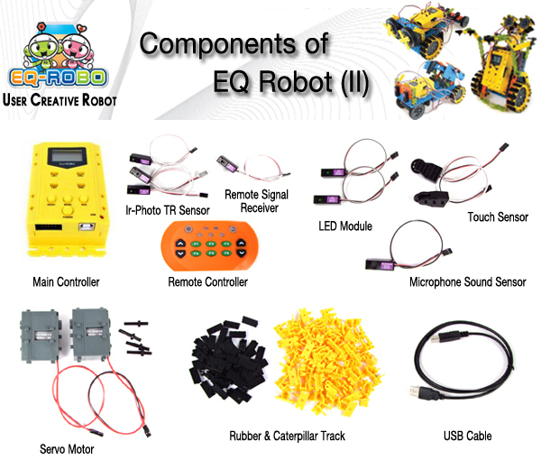 自己プログラム可能な教育用ロボットキットを組み立てるおもちゃロボットeq3eq( 上級コース) 韓国で設計された問屋・仕入れ・卸・卸売り
