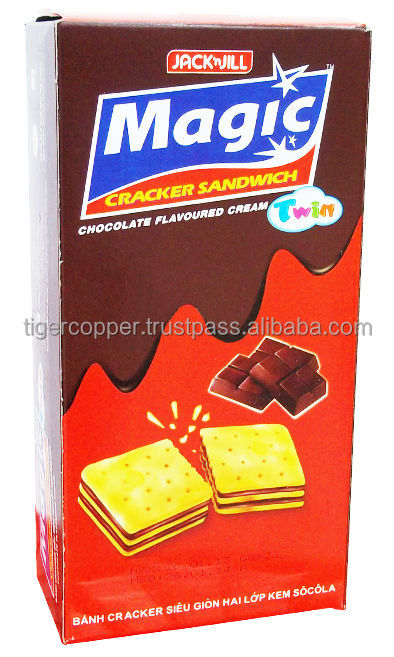 MAGIC TWIN CRACKER SANDWICH BUTTER FLAVOURED CREAM BOX 210G/MAGIC COOKIES/MAGIC BISCUITS