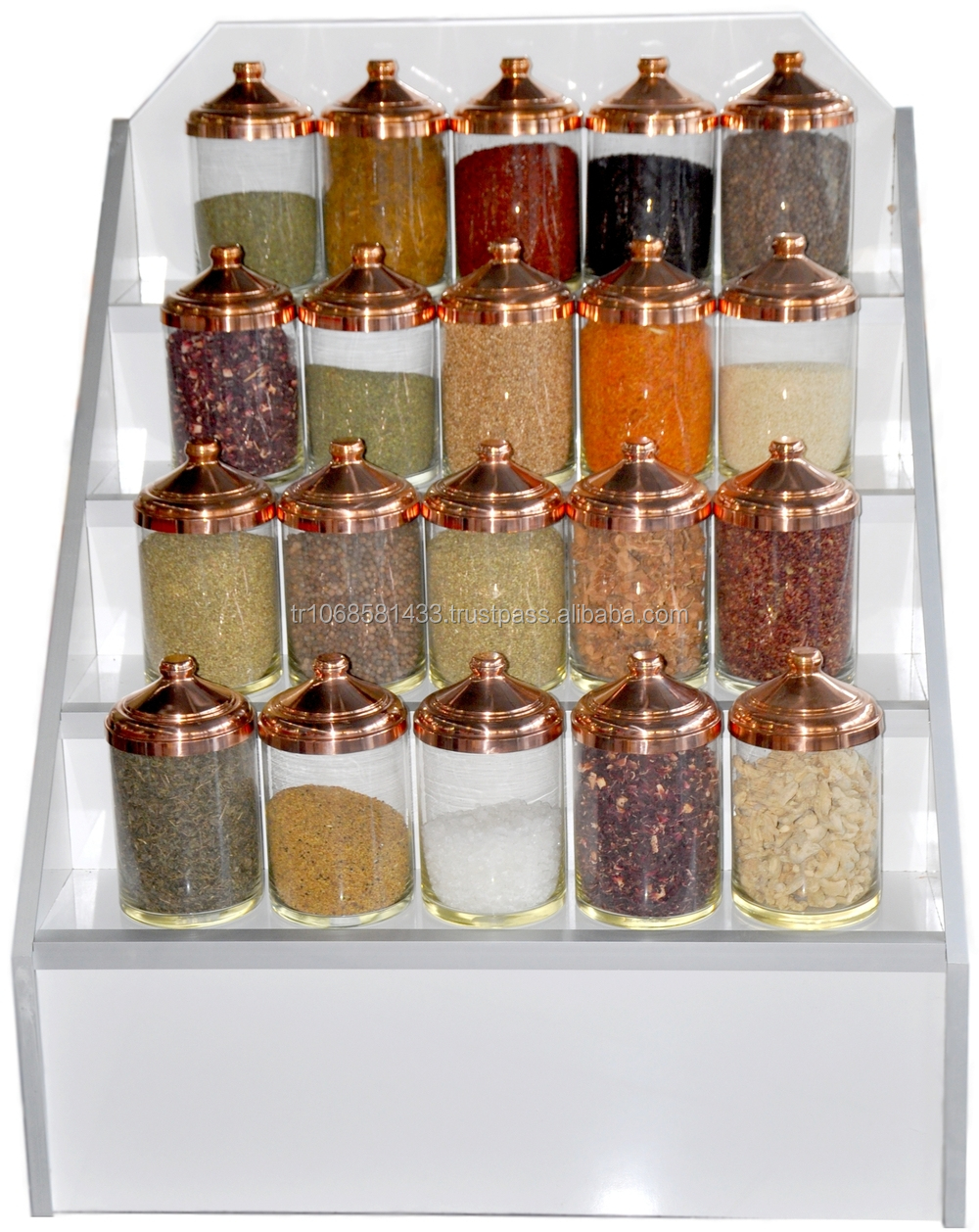 Glass Spice Jars With Clamp Lid,Decorative Antique Glass Jars,Chocolate