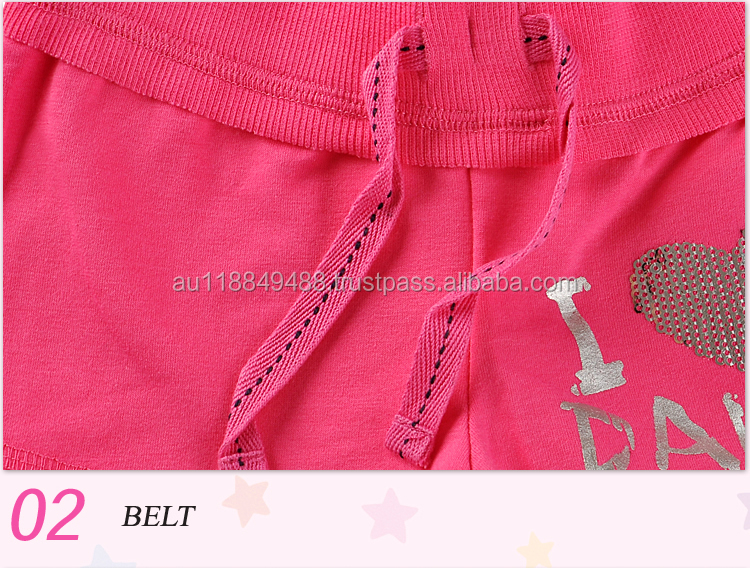 新しいファッション2015ジュニア女児服、 ピンクなしcorression半ズボンを踊っ仕入れ・メーカー・工場
