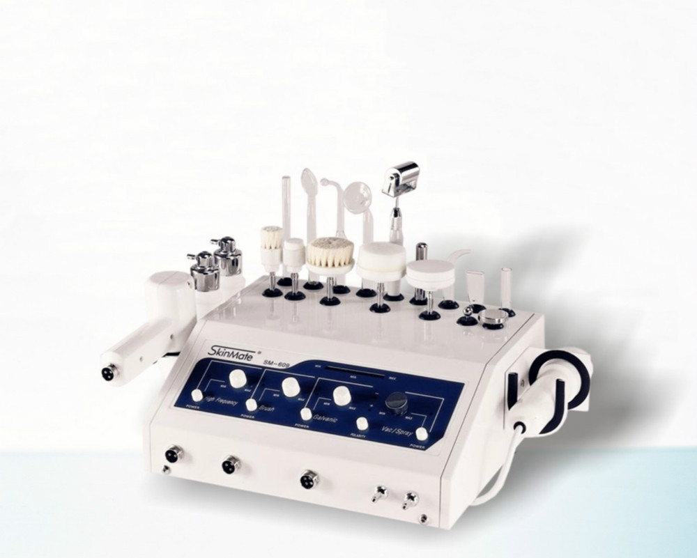 High Frequency,Galvanic,Vacuum Spray,Rotary Brush Combination Sm609